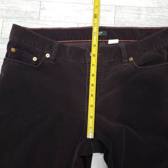 VTG J.Crew Corduroy Pants Womens 10R Boho Hippie Retro Country Western Y2K Choco - Picture 10 of 11